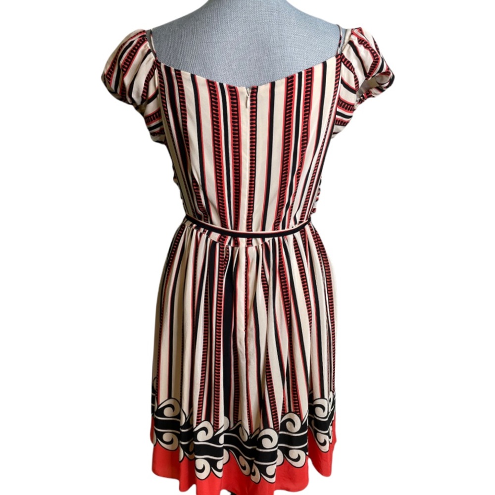 ANNA SUI ~ SILK STRIPED DRESS - Picture 4 of 10